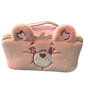 Impressions Care Bears Makeup Bag Cosmetic Travel Bag Pink Cheer Bear NWOT